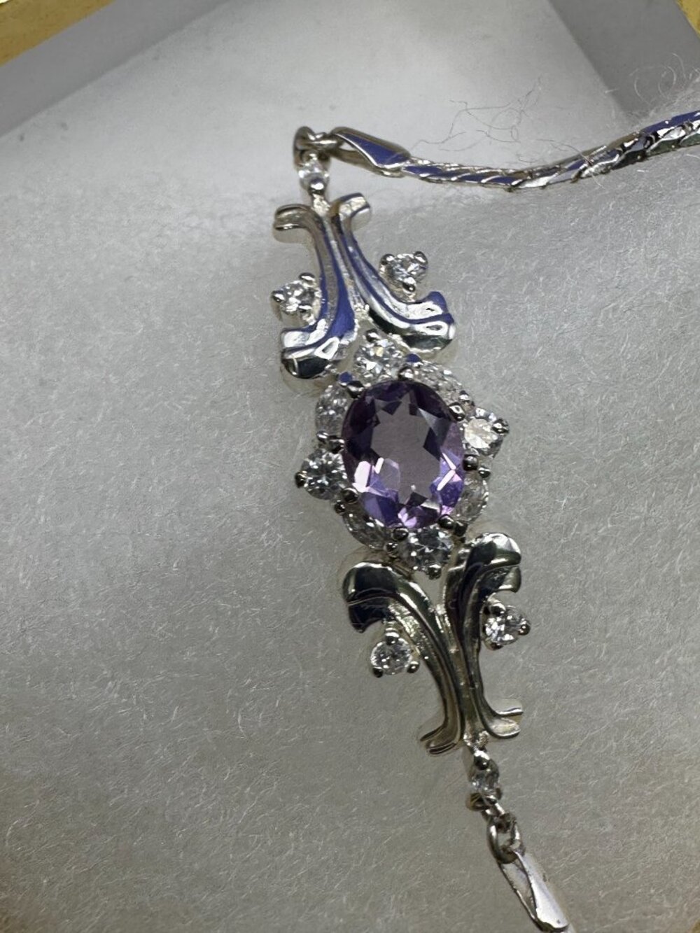 Sterling Silver JC Amethyst Bracelet - Picture 15 of 15
